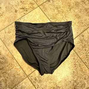 Black high waisted bikini bottoms